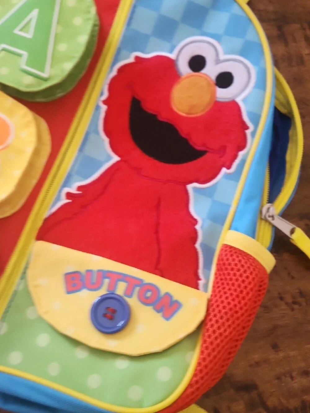 Sesame Street Elmo ABC Learning Backpack - Red, Blue, Yellow, Green, Orange